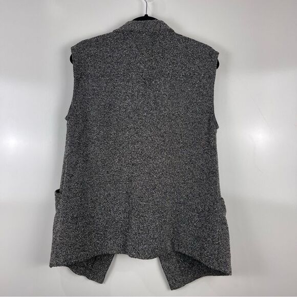 Melrose and Market Sleeveless Oversized Open Front Vest Gray Size Small - Picture 2 of 8